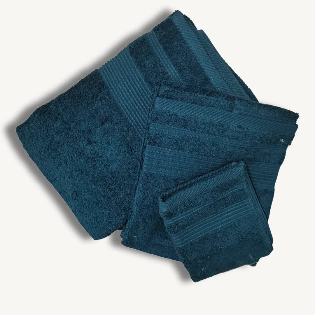 Tendresse towel, plain terry, indigo, 50 x 90 cm