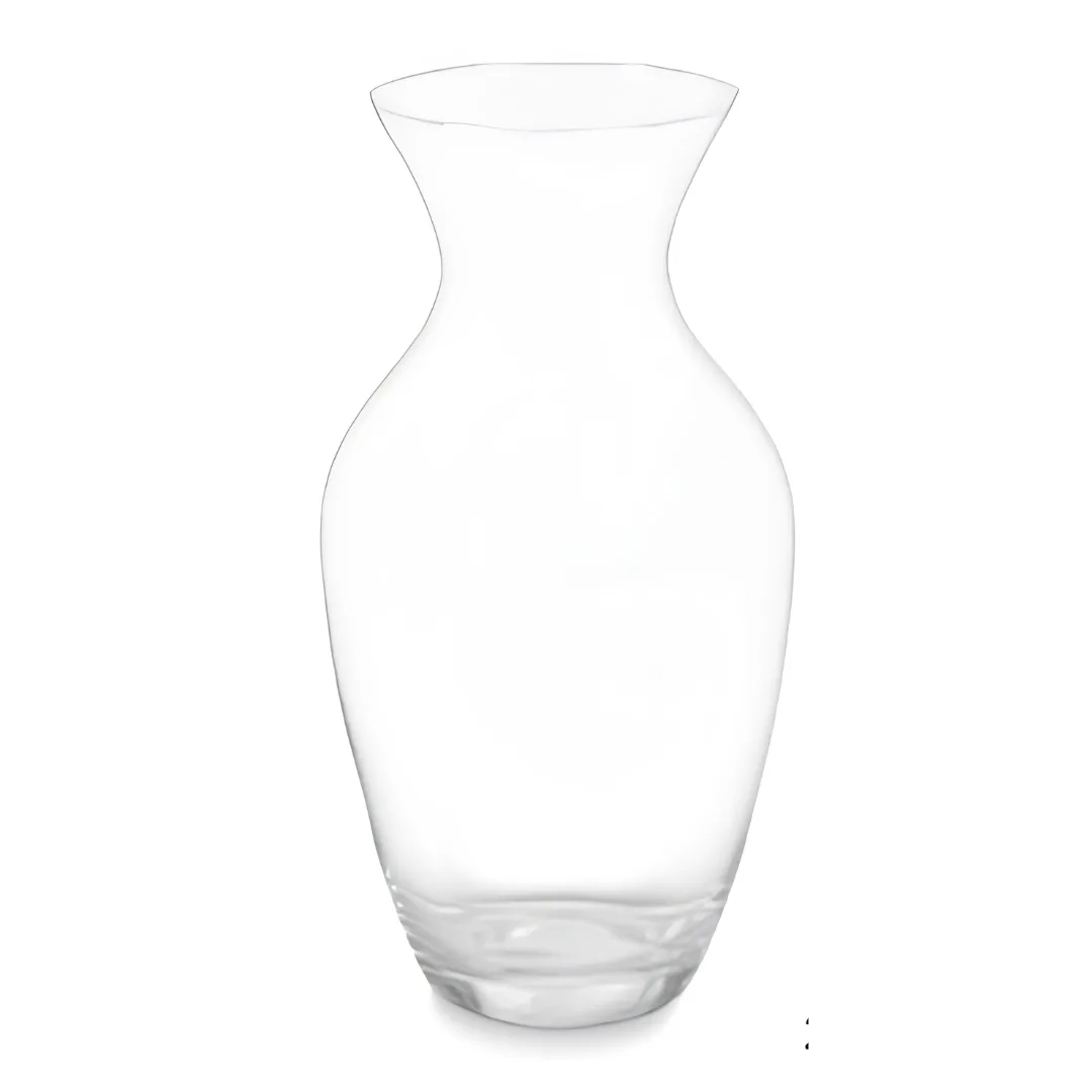 Narrow glass vase, 26 cm