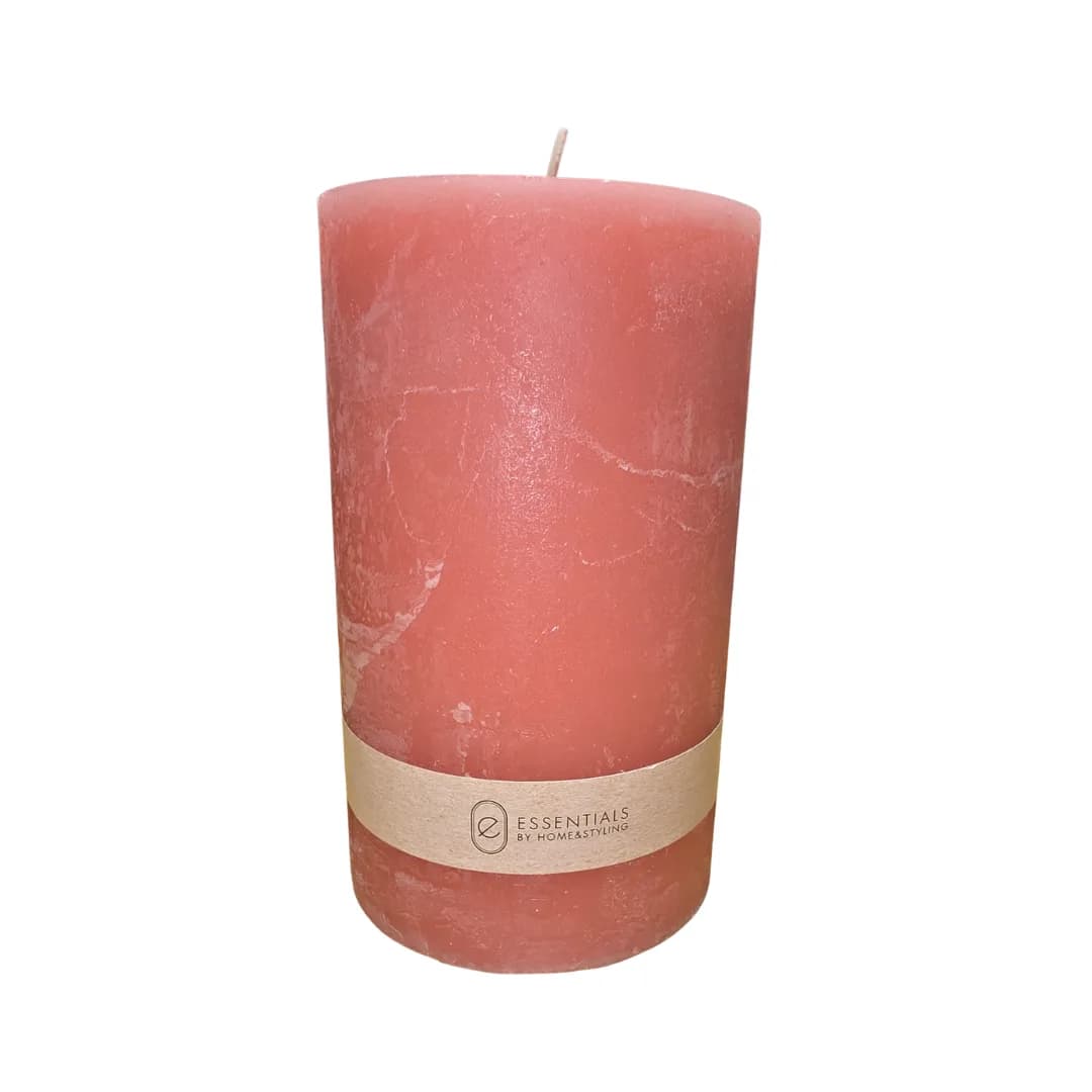 Red pillar candle, 9 x 15 cm