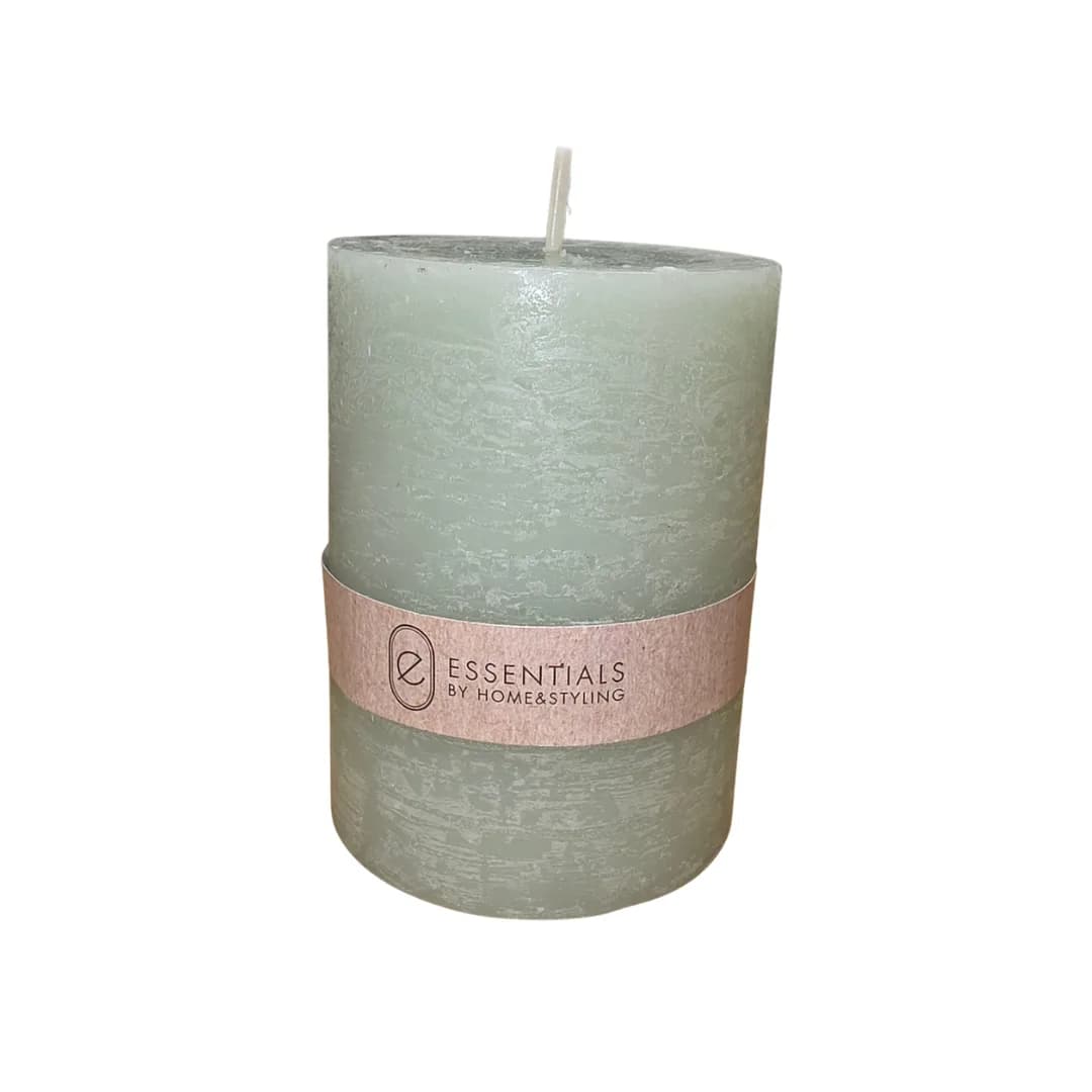 Rustic candle, 6 x 8 cm