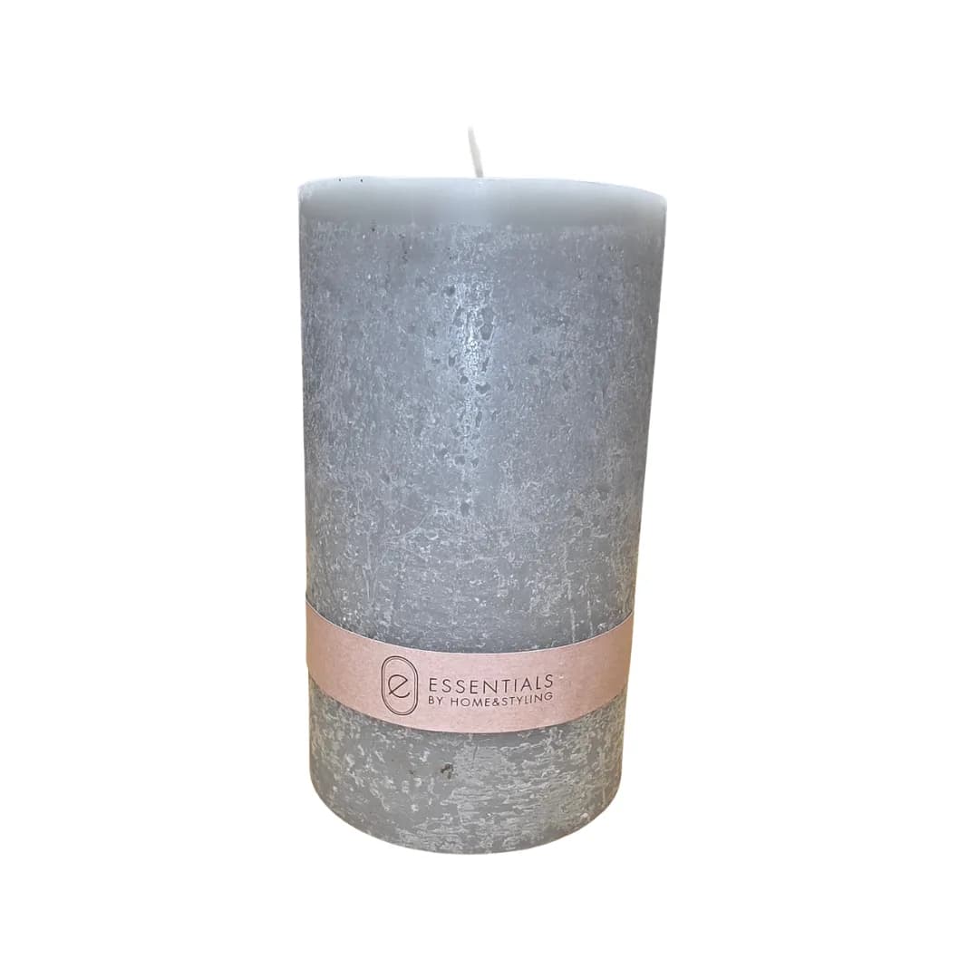 Rustic candle, 9 x 15 cm