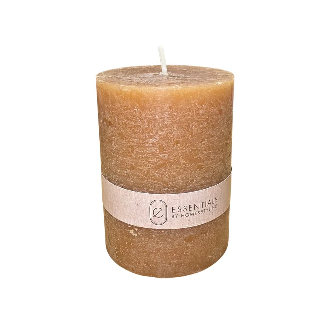 Rustic candle, 6 x 8 cm