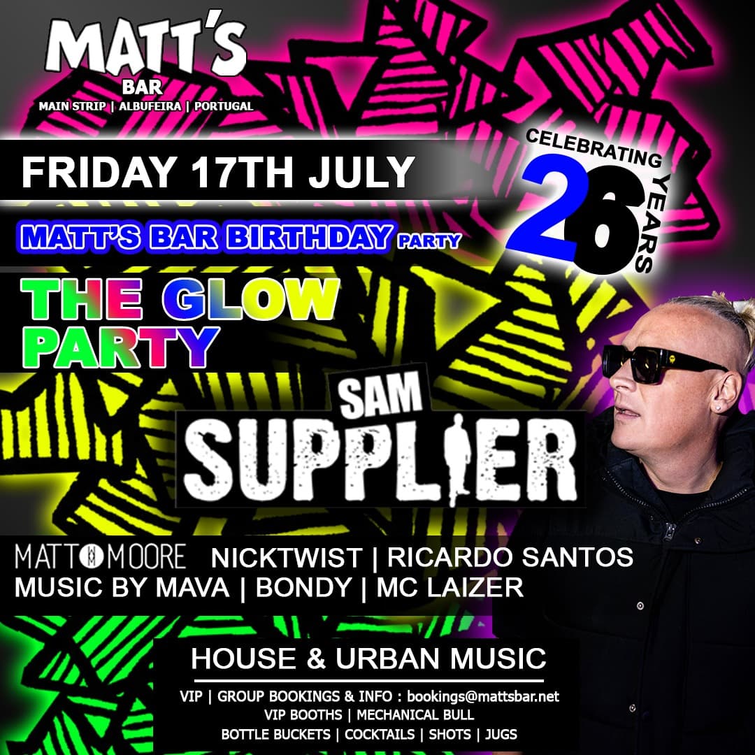 Matt's Bar 26th Birthday: The Glow Party