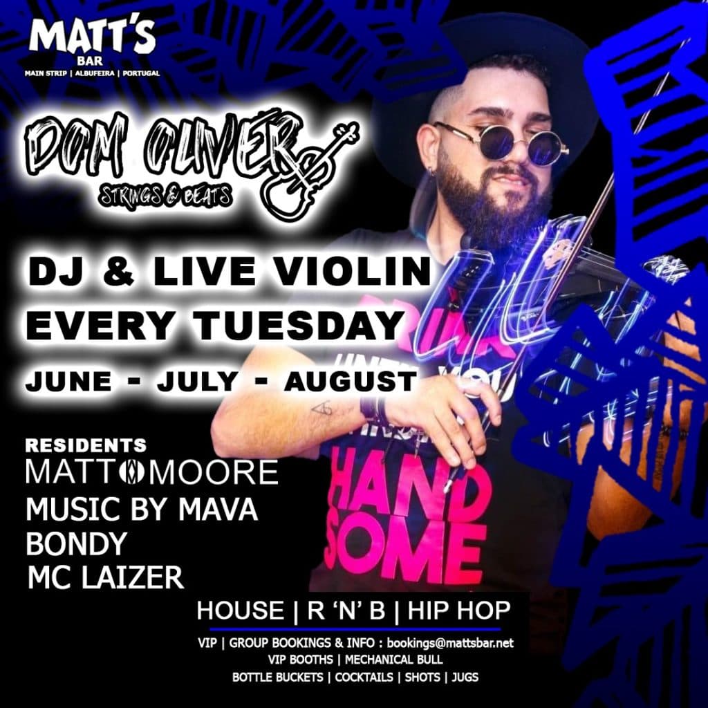 DJ & Live Violin with Dom Oliver at Matt's Bar