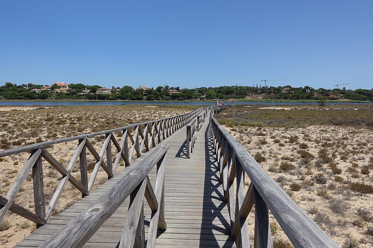 Quinta do Lago Wooden Bridge at Dawn