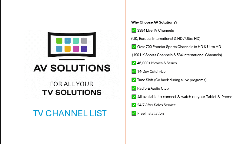TV (IPTV) / AV Solutions Ltd photo 1