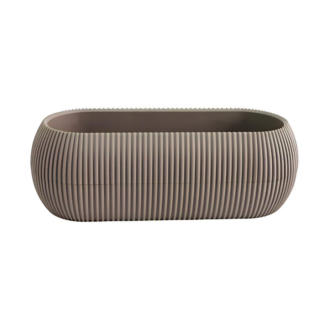 Coral vase, taupe, 28 x 12 x 9 cm