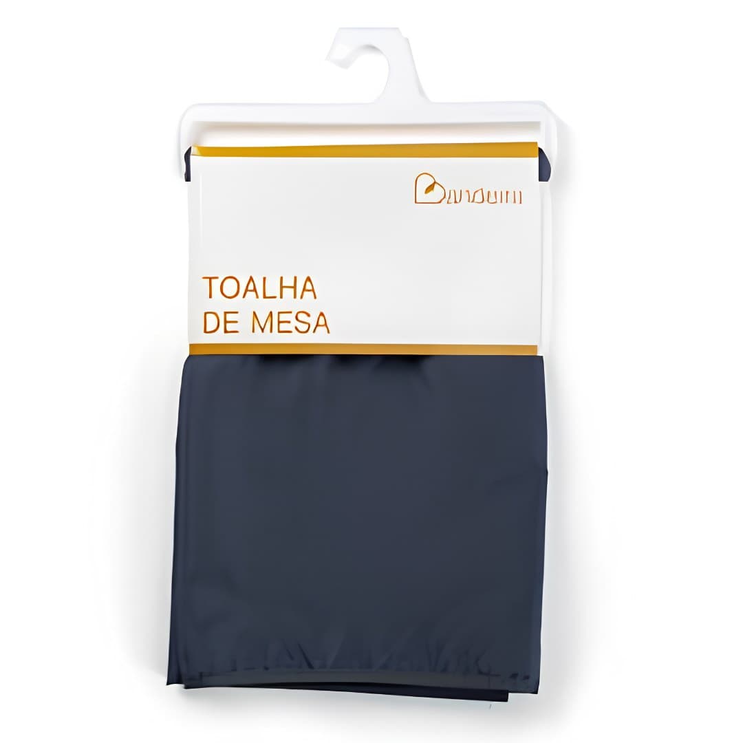 Round stain-resistant tablecloth, blue, 140 cm