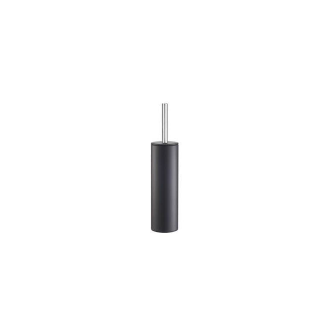 Toilet brush with holder, black