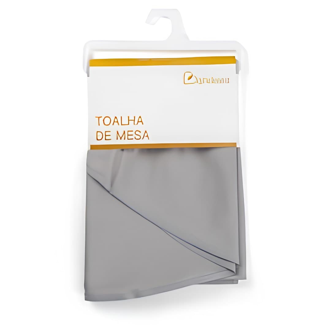 Stain-resistant tablecloth, grey, 140 x 240 cm
