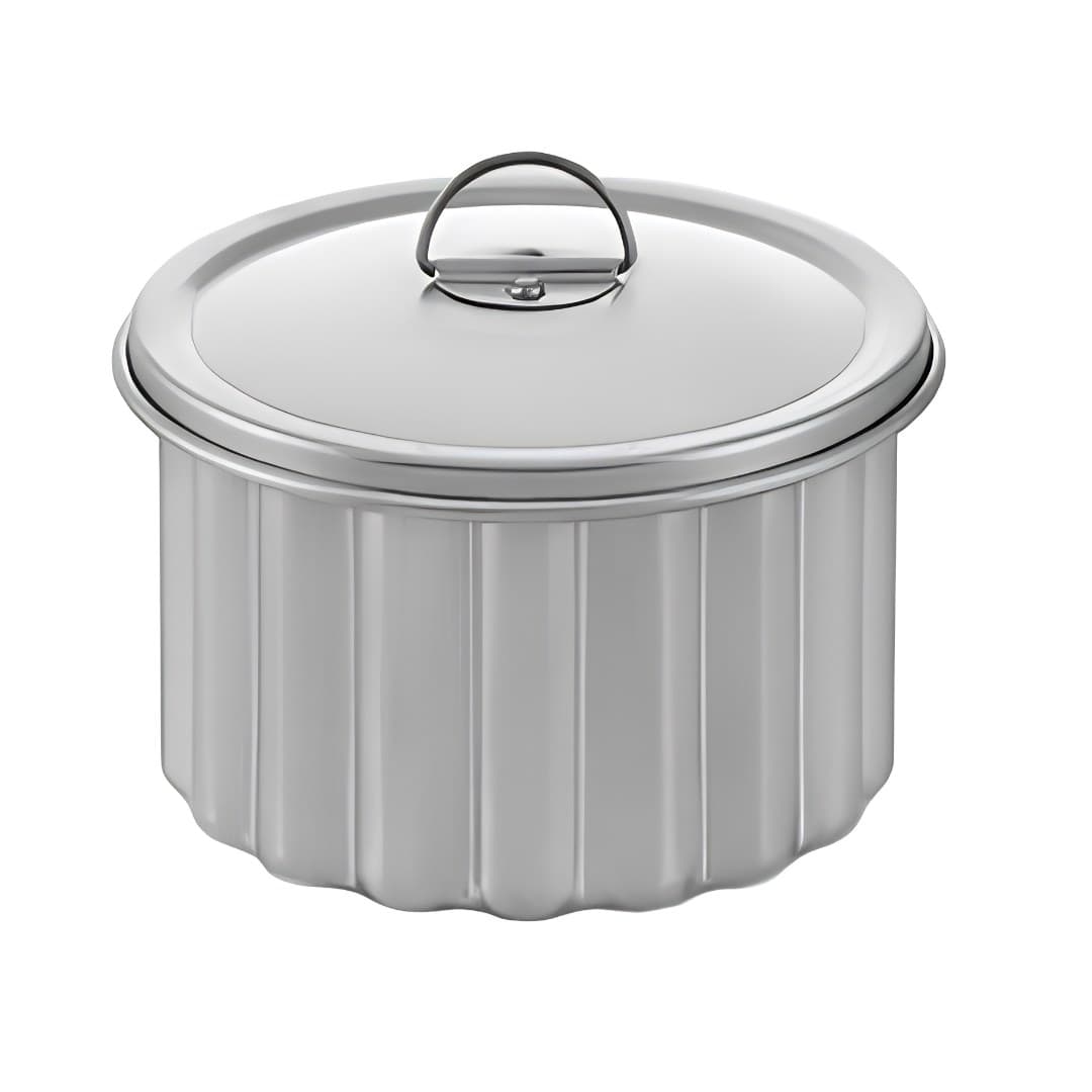 Aluminium pudding mould with lid, Orbita Económico no. 18