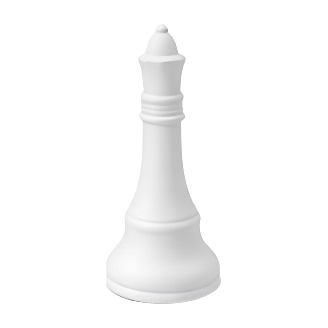 Ceramic chess queen piece, 22 cm