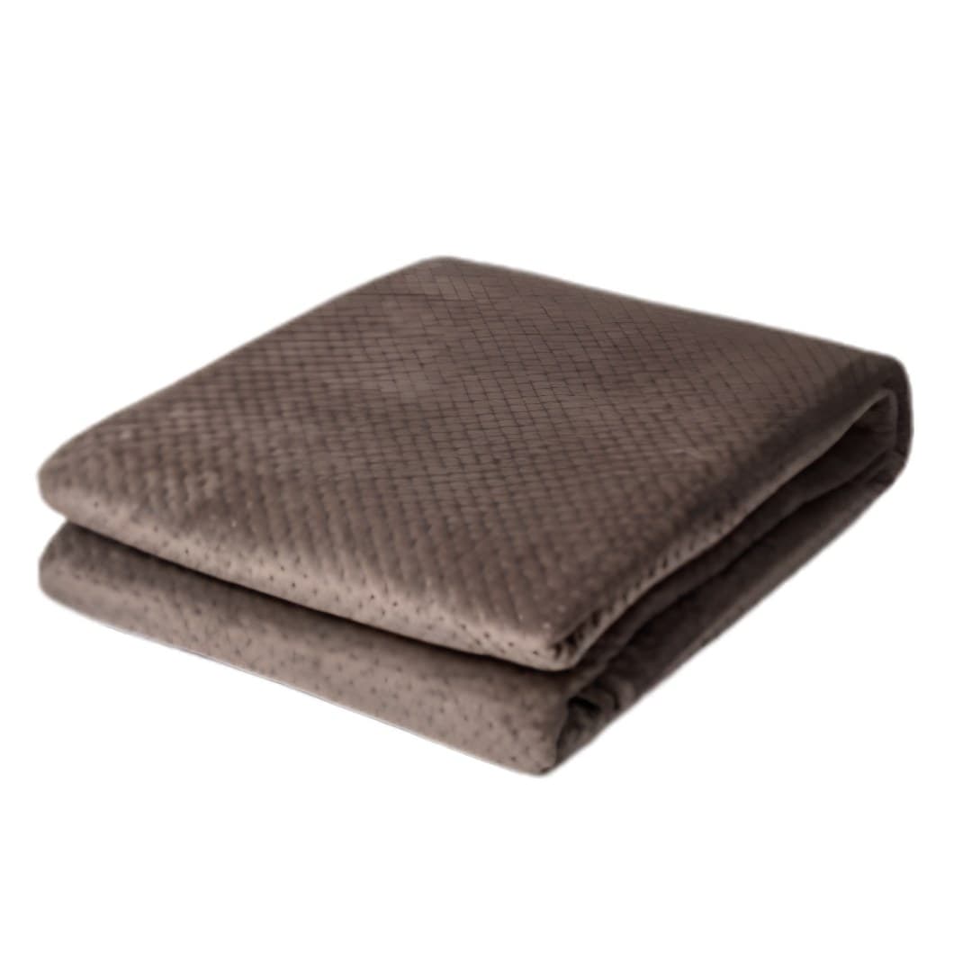 Grey and brown bedspread, 190 g, 230 x 250 cm