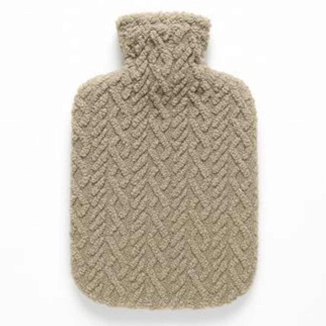 Polar hot water bottle, cream
