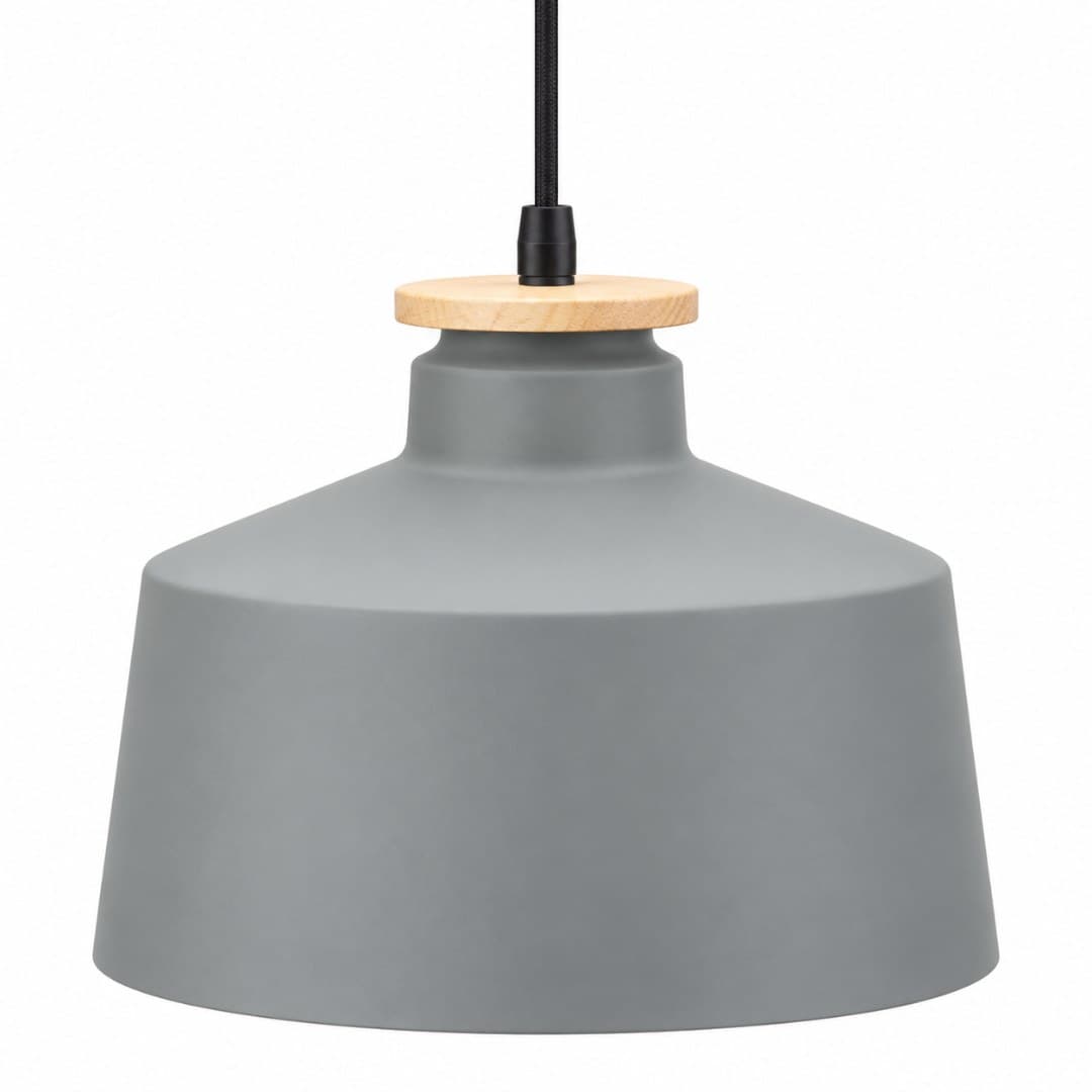Grey ceiling lamp, Ø30 cm