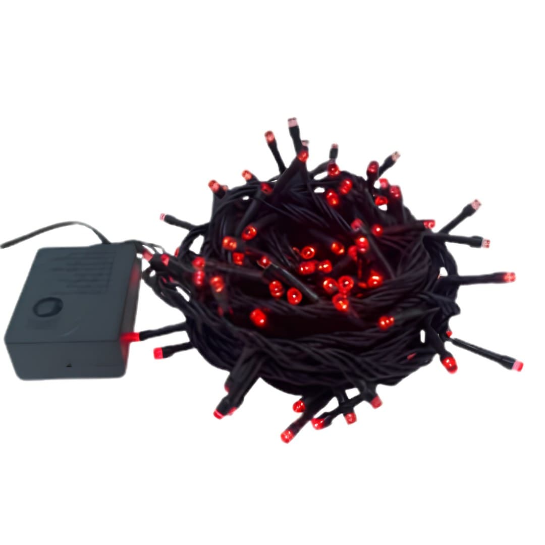 Christmas lights, red, 240 lights, 16 m