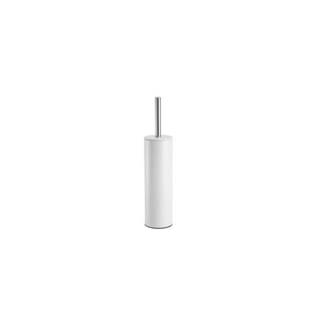 Toilet brush with holder, white