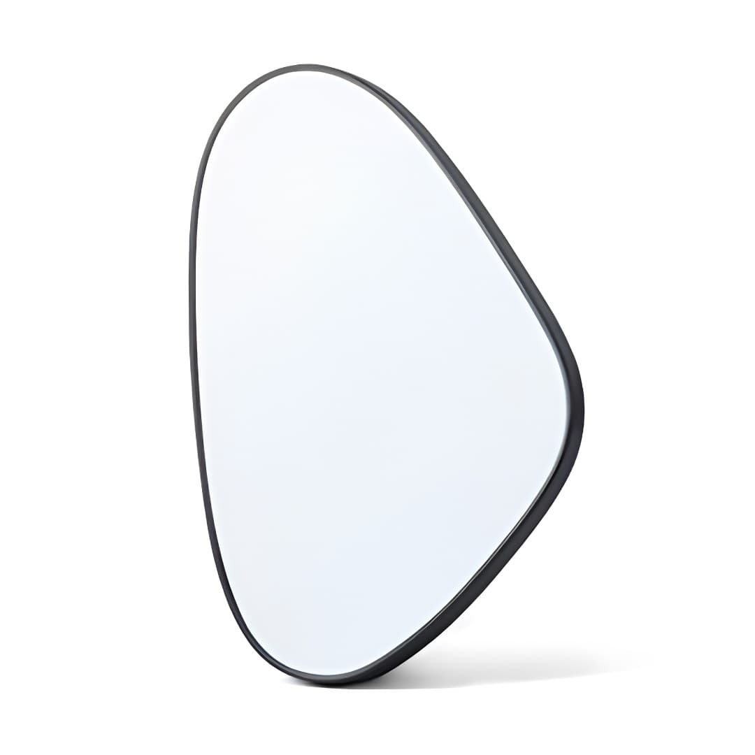 Mirror with black frame, 40 x 60 cm