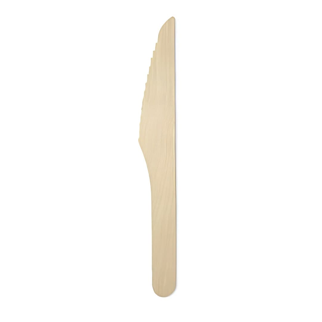 Wooden knife, 16 cm, pack of 25