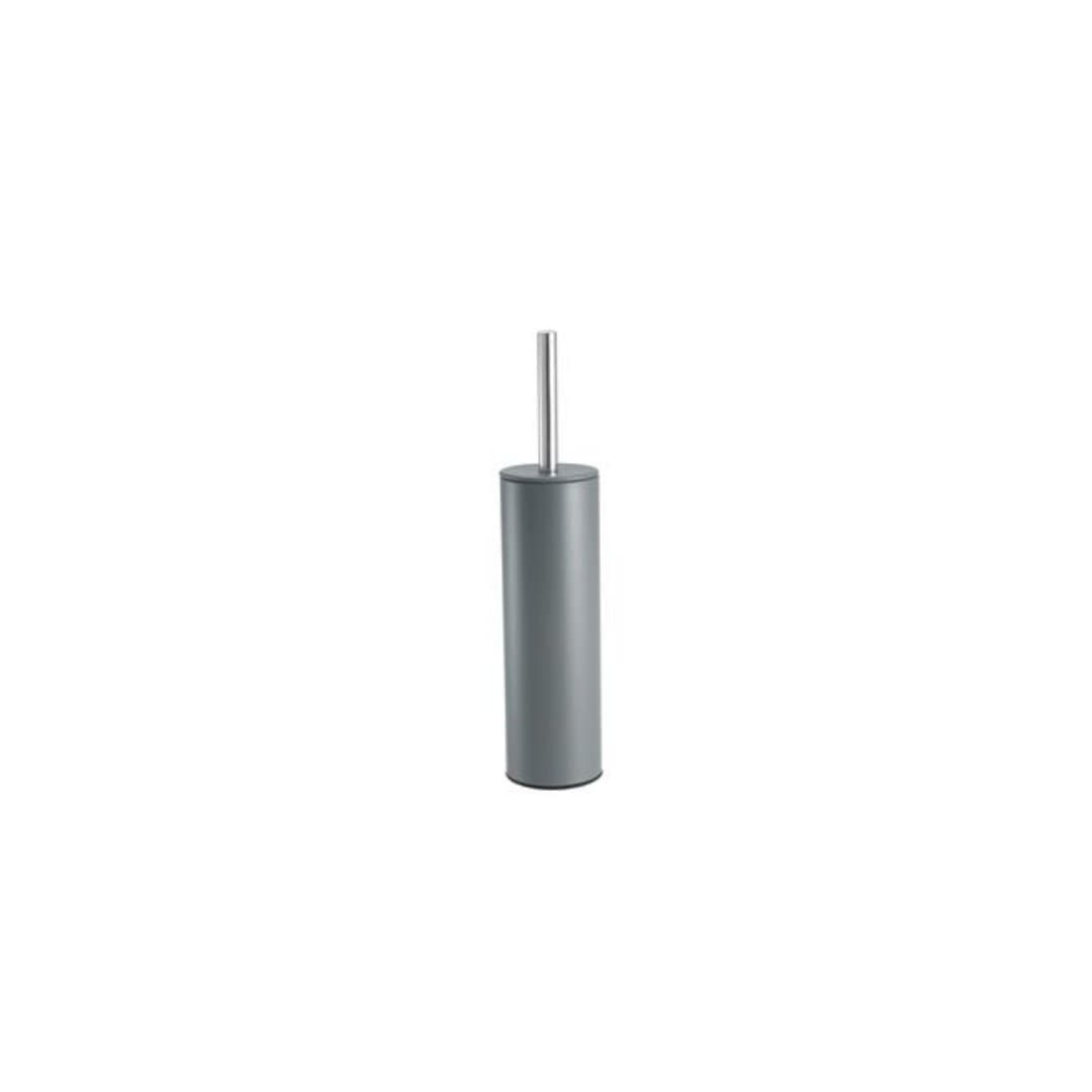 Toilet brush with holder, grey