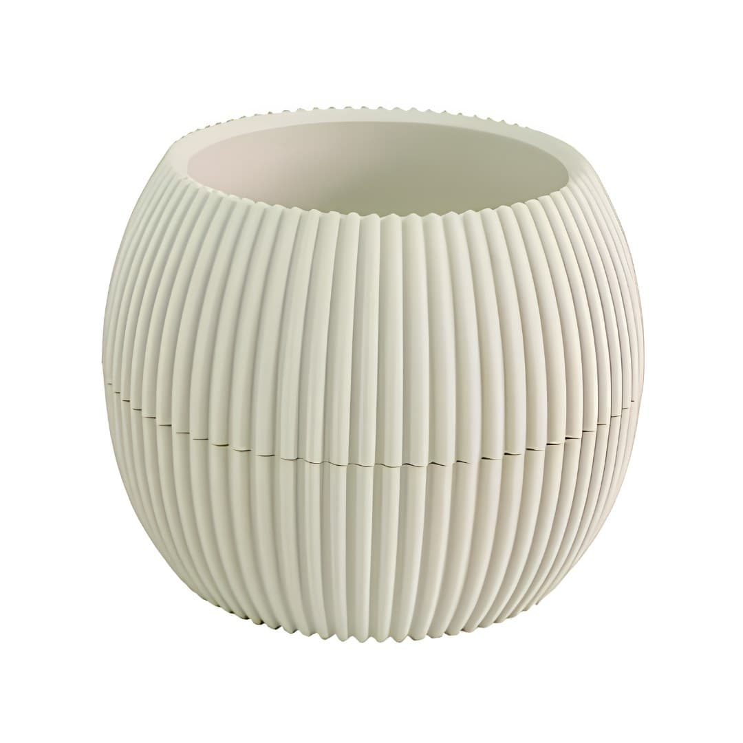 Coral plant pot, beige, ø17.5 x 13.7 cm