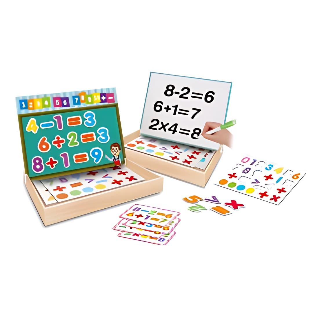 Magnetic puzzle, numbers