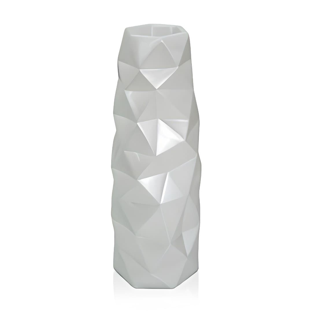Resin plant pot, pearl, 25 x 25 x 70 cm