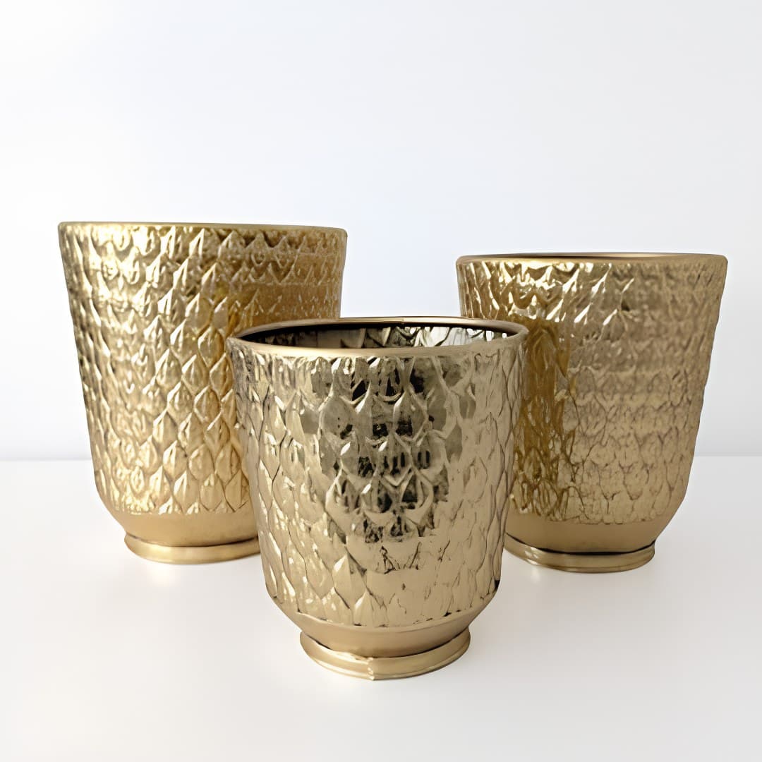 Metal plant pot, 26 x 30 cm