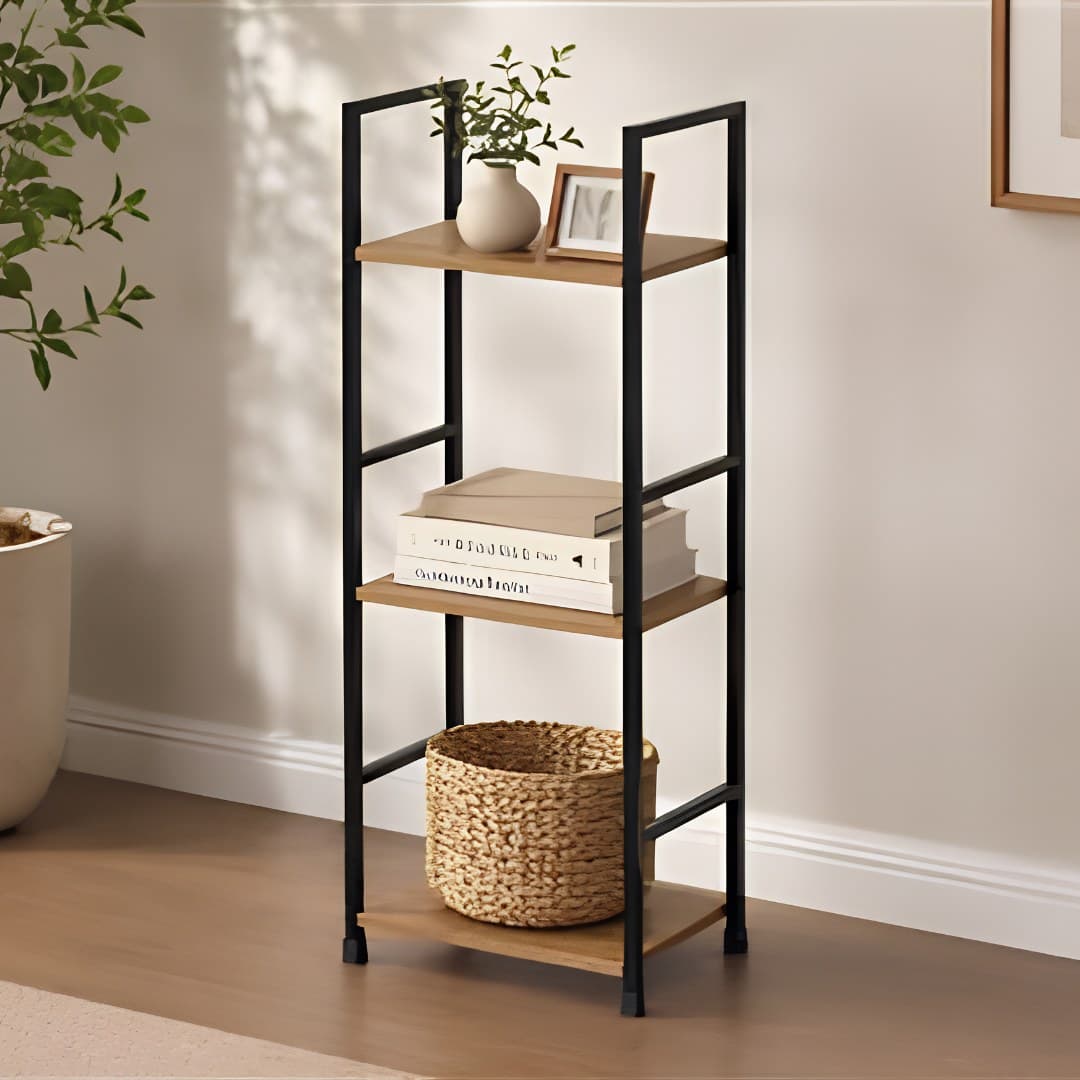 Shelving unit with 3 shelves, 29 x 23.5 x 80 cm